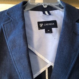 Cremieux Casual Blue Linen Blend Sport Blazer